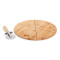 Senza bamboo pizza cutting plate with slicer - Topgiving